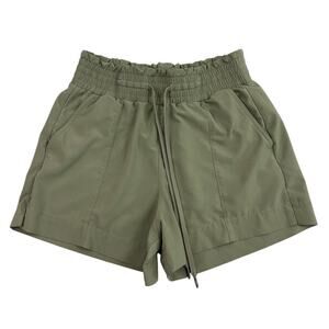 Abercrombie & Fitch Shorts Women Small Green Traveler Short Cargo Drawstring